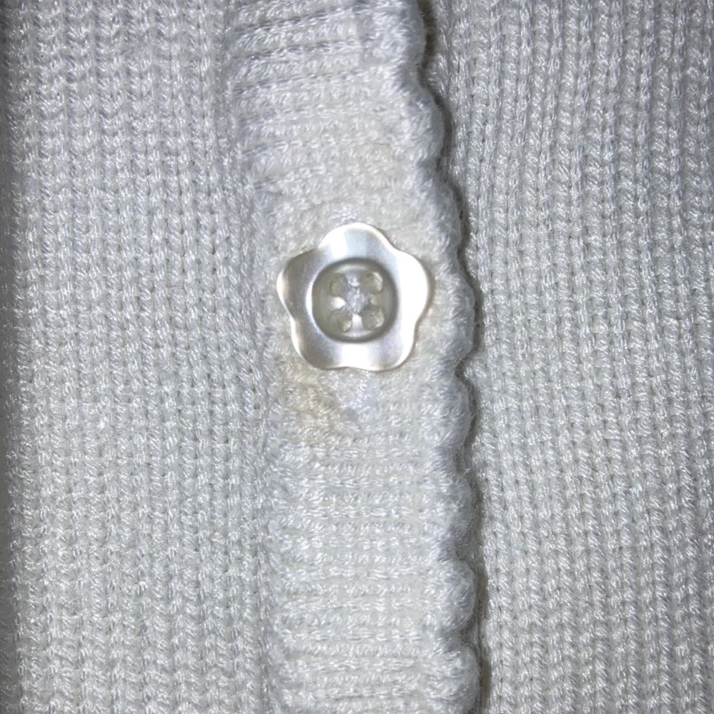 Disney store Winnie the Pooh piglet beach nautical white knit cardigan sweater - Picture 7 of 10
